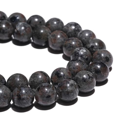10mm Natural Flame Yooperlite Gemstone Beads Polished Round Smooth Stone Beads for Bracelets Jewelry Making 15inch Loose Beads - color: Flame Yooperlite Stone, size: 10mm