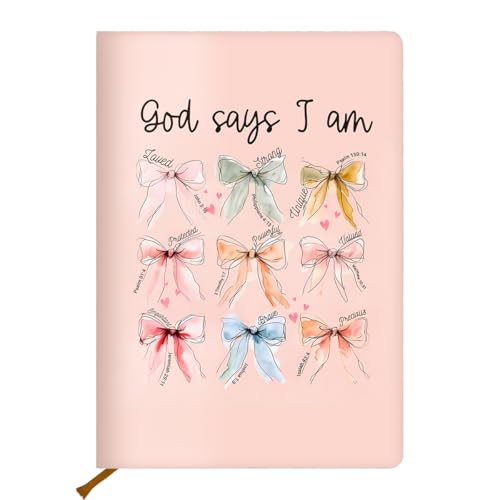 Lovdazzles Bow Bible Leather Lined Journal 200 Pages A5 Ruled Notebooks - color: Multi 1566