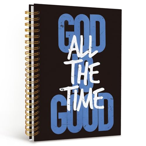 MOFUYU God Is Good Christian Notebooks,Notebook for Bible Notes - color: white(God)