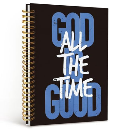 MOFUYU God Is Good Christian Notebooks,Notebook for Bible Notes - color: white(God)