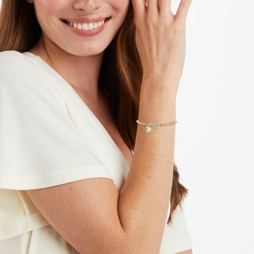 HZMAN 14K Gold Plated Cross Bracelet for Women, Brass Adjustable Bolo Bracelet with CZ, Religious Saint Benedict/Virgin Mary/Jude Pendant Jewelry Gift - color: Saint Jude