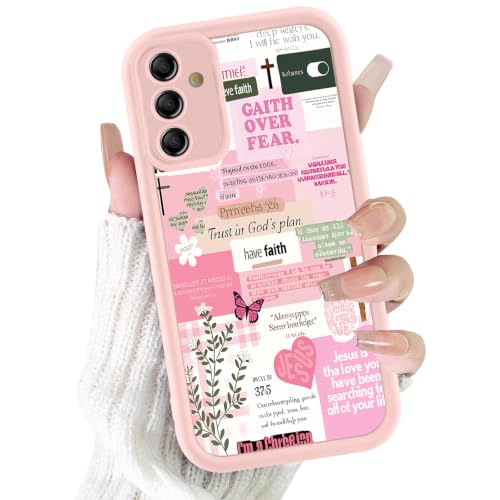 Christian Case for Samsung Galaxy S25, Aesthetic Bible Verse Butterfly Flower Pattern Design Collage Phone Cover, TPU Shockproof Protective Shell for Samsung S25 6,2" - color: Butterfly