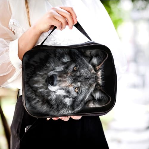 Bible Cover for Women Kids, Bible Carrying Case Church Bag Bible Protective with Zippered Back Pocket, Gift for Adults Lady Women Men, Grey Wolf 03 - color: Grey Wolf 03