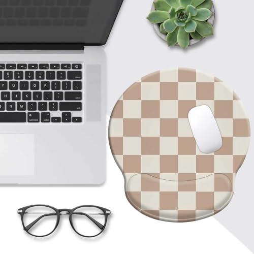 Ergonomic Mouse Pad with Wrist Support,Gaming Mousepad with with Non-Slip - color: Round-D3