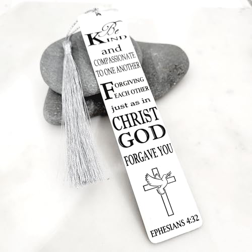 Christian Psalm Bookmarks, Bible Verse Gifts, Metal Bookmarks (Ephesians 4:32 Bookmark Gifts) - color: Ephesians 4:32 Bookmark Gifts