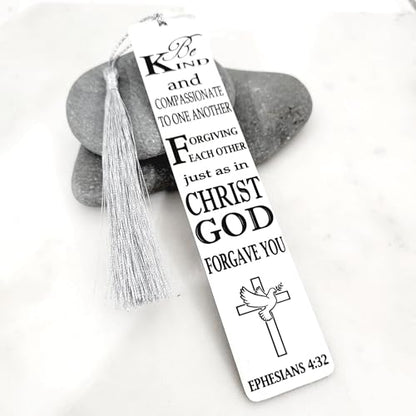 Christian Psalm Bookmarks, Bible Verse Gifts, Metal Bookmarks (Ephesians 4:32 Bookmark Gifts) - color: Ephesians 4:32 Bookmark Gifts