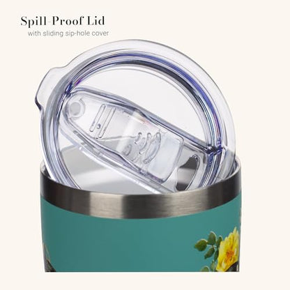 Christian Art Gifts Stainless Steel Vacuum Insulated Tumbler 18 oz - color: Teal/Hope