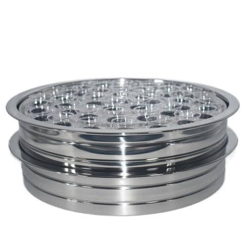 2 Pcs Communion Cup Trays for Church Service,2 Stackable Communion Serving Trays,Church Communion Trays Serving Ware Sets W/ 160pcs Disposable Cups