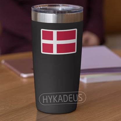 (3Pcs) Denmark Flag Stickers, Danish Sticker Dane National Flag Vinyl Decal - color: Denmark