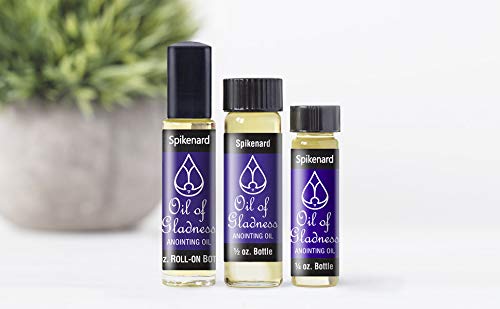 Oil of Gladness Spikenard Anointing Oil - Oil for Daily Prayer, Ceremonies and Blessings 1/3 oz Roll-On - size: 0.33 Fl Oz (Pack of 1)