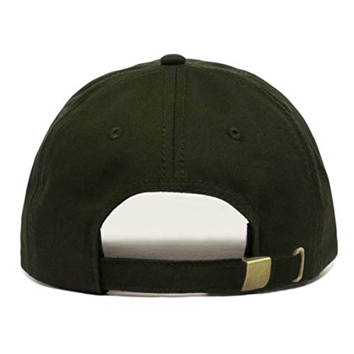 Faith is Greater Than Fear Baseball Hat, Embroidered Dad Cap, Unstructured Adjustable Strap Back (Multiple Colors) - color: Olive