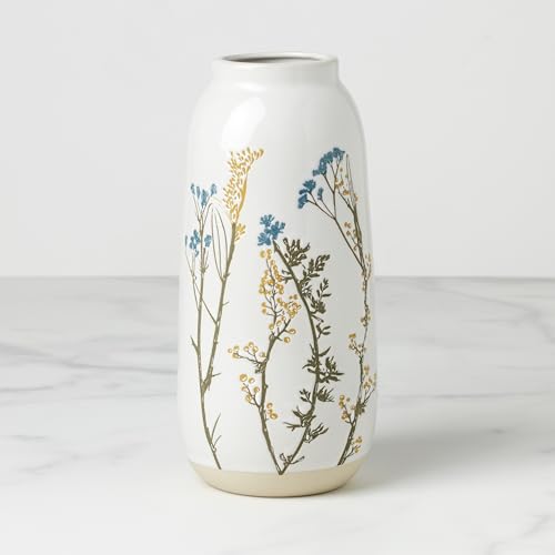 Lenox Wildflowers Large Porcelain Flower Vase, 48oz - style: Large Vase