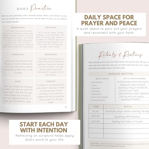 Prayer Journal – 90 Days Guided Daily Devotional For Women, White Chevron - color: Chevron White