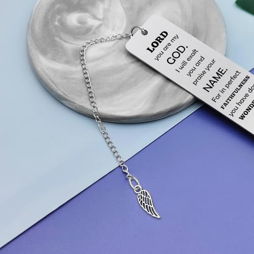 Christian Bookmark Stainless Steel Bible Verse Bookmark Inspirational Scripture Bookmarks Religious Gift for Women Men Baptism Gifts for Girl First Communion Gifts Book Club Graduation Faith Gift - color: Bible Verse Metal Bookmark 05