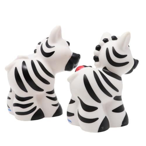 Fisher-Price Replacement Parts Little People Noah's Ark Playset BMM06 - DKV74 - Replacement Pair of Male and Female Zebras and Ladybugs