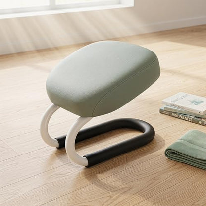 Colaxi Meditation Stool for Adults, Meditation Bench Kneeling Stool, Ergonomic Portable Chair with Anti Slip Cover, Adjustable Prayer Bench Seat for Home Studio Praying Yoga, Style A Blue - color: Style a Blue