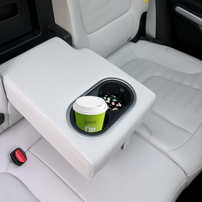 Cute Dinosaur Graffiti Ceramic Cup Holders - Pack of 2, Keep Cup Holders Clean and Dry, Drink Cup Car Holder Coasters with A Finger Notch - color: Dinosaur Graffiti