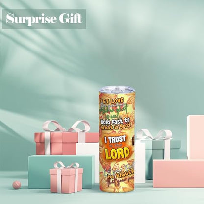 20oz Sunflower Scripture Christian Stainless Steel Tumbler with Lid, 1 Pcs - color: God Shall Supply All Your Needs