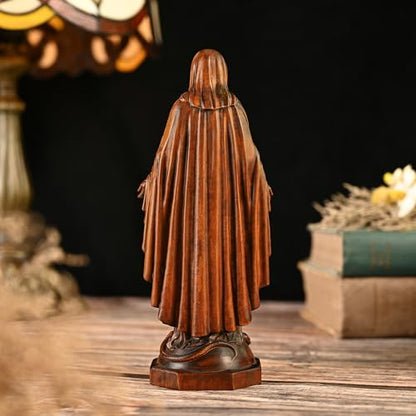 BGCOPPER Wooden Virgin Mary Statue Catholic Mother Mary Figure - 7 Inch - color: Virgin Mary, size: 7 Inch