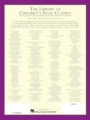 The Library of Children's Song Classics – Piano, Vocal and Guitar Songbook | Easy-to-Read Lyrics, Chords and Arrangements | Illustrated Collection of Storybook, Holiday and Folk Songs