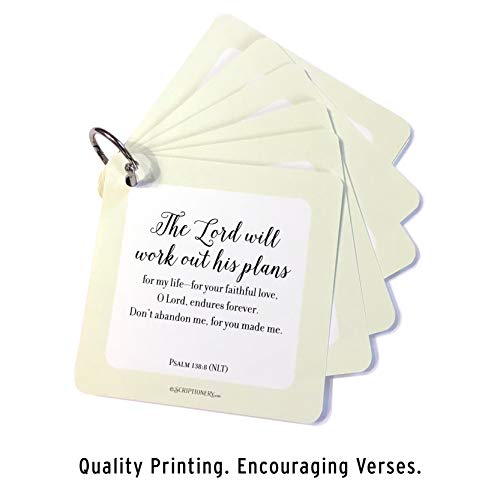 Bible Verse Memory Cards for Anxiety and Worry - Scripture Cards for Purses