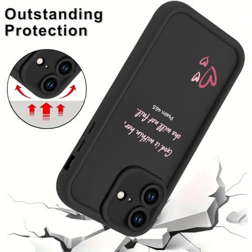 Psalm 46:5 Bible Verse Jesus Christian Bow Phone Case for iPhone 17e/iPhone 16e Case Shockproof Soft Protective for Women Men Cover Funda for iPhone 17e/iPhone 16e 6.1 Inch - color: Bow