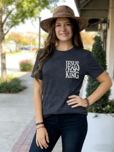 Christian Shirts for Women Religious Saying Tshirt Bible Verse Tee Tops - color: 01-dark Gray, size: Medium
