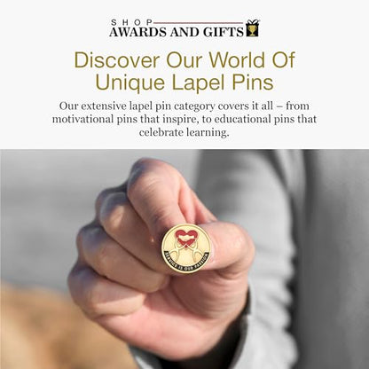 SHOP AWARDS AND GIFTS Service Recognition Lapel Pins - style: Recognition Awards, 12 Pack