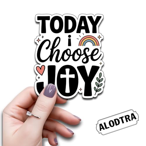(3PCS) Today I Choose Joy Vinyl Sticker Pack Durable Waterproof Stickers for Laptop Water Bottle Car Bumper Phone Case - color: Today I Choose Joy