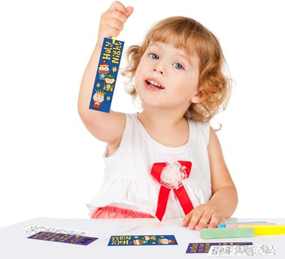 Haooryx Nativity Color Your Own Bookmark Religious DIY Coloring Bookmarks - style: Christmas Nativity