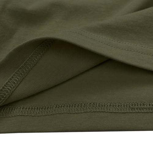 LOOKFACE Women Pray Wait Trust Soft Tees Cute Graphic T Shirts - color: Army Green, size: XX-Large
