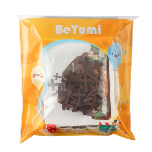 BeYumi Easter Eggs Craft Kit - 90Pcs Easter Silver Plastic Egg with HE IS RISEN Empty Tomb Cards Wooden Cross Christian Jesus Resurrection Kit Sunday School Church Party Basket Stuffers Gift for Kids