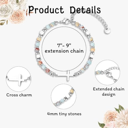 Christian Gifts for Women Girls, Religious Cross Bracelet - color: Boss Lady