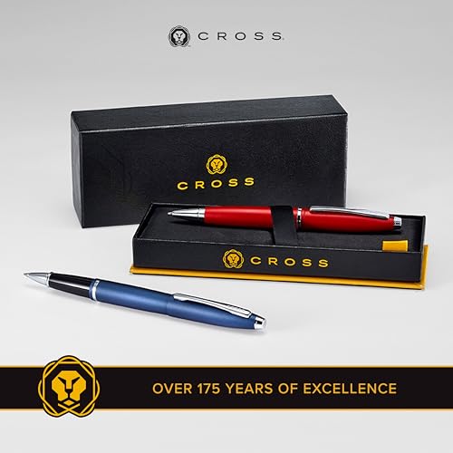 Cross Calais Ballpoint Pen, Pearlescent White & Rose Gold, Black Ink
