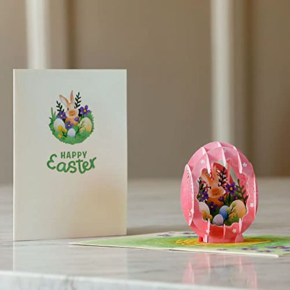 Lovepop Easter Egg Pop-Up Card with Notecard & Envelope - color: Easter Egg