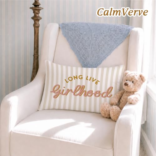 Long Live Girlhood 12x20 Pillow Cover Toddler Girl Room Decor， - color: Long Live Girlhood