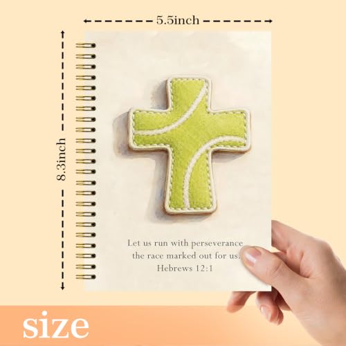 NaZaUK Christian Tennis Notebook, Prayer Bible School Supplies Notebooks, Basketball Coach Gifts for Men & Women & Players5.5x8.3 Inches - color: Tennis