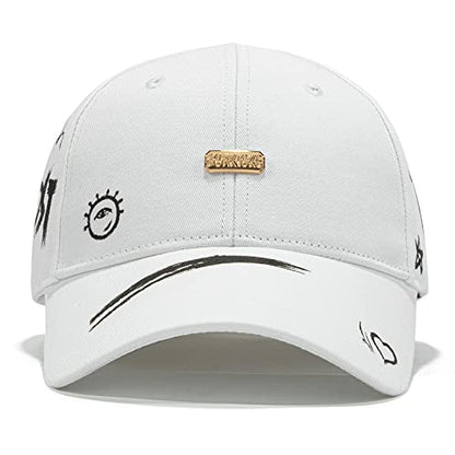 Baseball Cap for Women Men - Adjustable Size Hat - color: Soft White