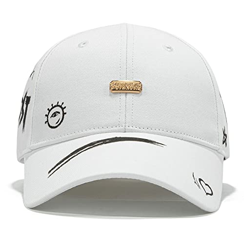 Baseball Cap for Women Men - Adjustable Size Hat - color: Soft White