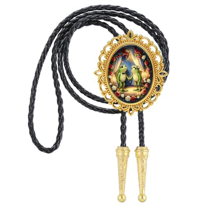 GelConnie Gothic Bolo Tie for Men Women 3D Art Western Cowboy Necktie - color: Frog Wedding Bolo Tie