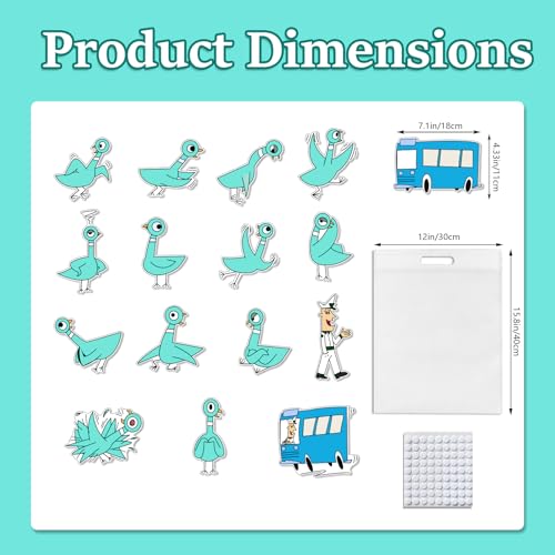 Don't Let the Pigeon Drive the Bus Fairy Tales Felt Board Story Sets Preschool Storytelling Learning Activities Performance Props Felt Toys
