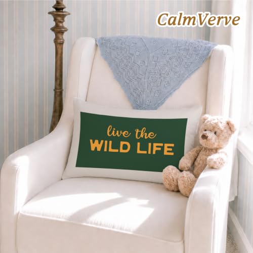 Boys Room Decor Live The Wild Life 12x20 Pillow Cover - color: Live the Wild Life