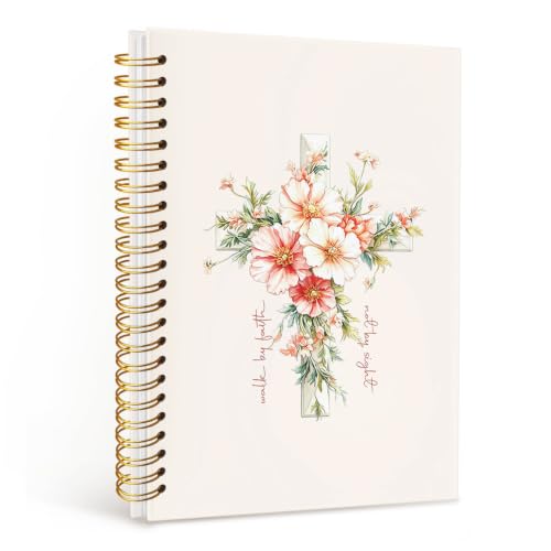 Jesus Christian Cross Floral Notebook Journal, Bible Notebook - color: Bible-01