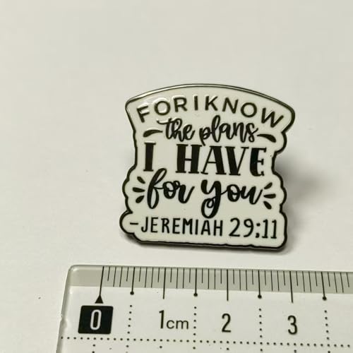 For I Know The Plans I Have For You Enamel Pin Jeremiah 29:11 Badge Christian Brooch For Backpacks Coats Hats Accessories