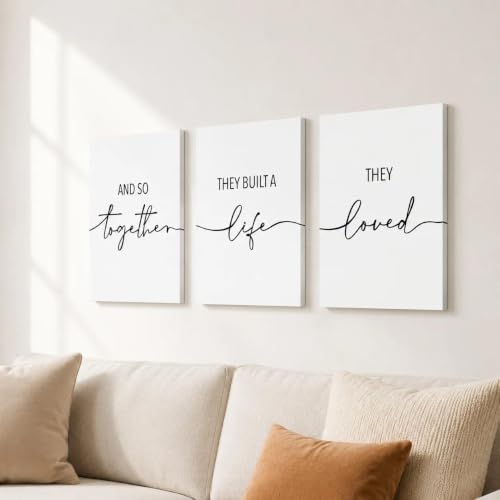 And So Together They Built A Life They Loved Wall Decor 12"x16" Set of 3 - color: Together They Built A Life They Loved