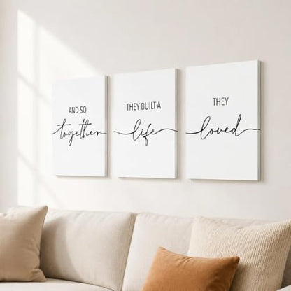 And So Together They Built A Life They Loved Wall Decor 12"x16" Set of 3 - color: Together They Built A Life They Loved