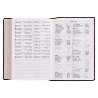 KJV Holy Bible, Super Giant Print Faux Leather Red Letter Edition - Ribbon Marker, King James Version, Dark Brown (KJV Super Giant Print Editions)