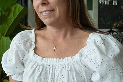 EFYTAL Confirmation Gifts for Teen, 925 Sterling Silver Cross Necklace for Women, Religious Gifts for Women - style: Prayer for Mom