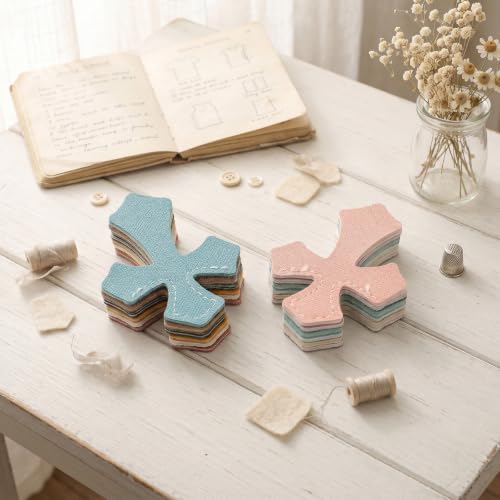 Resurhang 12 Pcs Leather Cross Bookmarks Christian Bookmarks, Colorful - color: Colorful