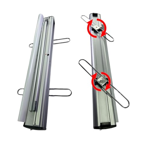 Heavy Duty Retractable Banner Stand 33.5"x80" (WxH) with Padded Canvas Bag (STAND ONLY） (1 Pack)